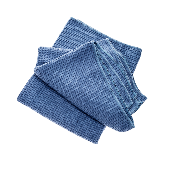 Imagen de Bayeta absorbente azul 80x 55cm 2 unidades (Microfibre waffle cloth blue)