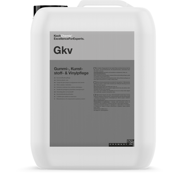 Imagen de GKV - Embellecedor y cuidado para plásticos exteriores 30L (Gummi-, Kunststoff- & Vinylpflege)