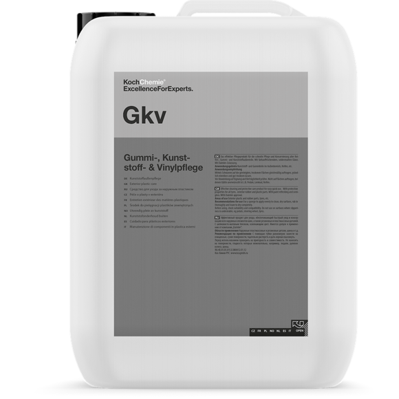 Imagen de GKV - Embellecedor y cuidado para plásticos exteriores 10L (Gummi-, Kunststoff- & Vinylpflege)